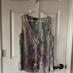 Lane Bryant Floral Burst Sleeveless Top
